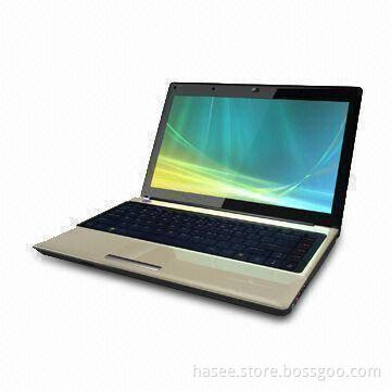 14.0-inch Laptop with Intel Atom D2500 CPU/GMA3600 Graphic/4GB DDR3 RAM/320GB HDD/Wi-Fi/Bluetooth